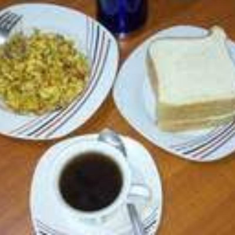 B2- Black tea + 2 eggs &amp; 2slices of Bread (boiled, Fried or Omelette Style) Main Image